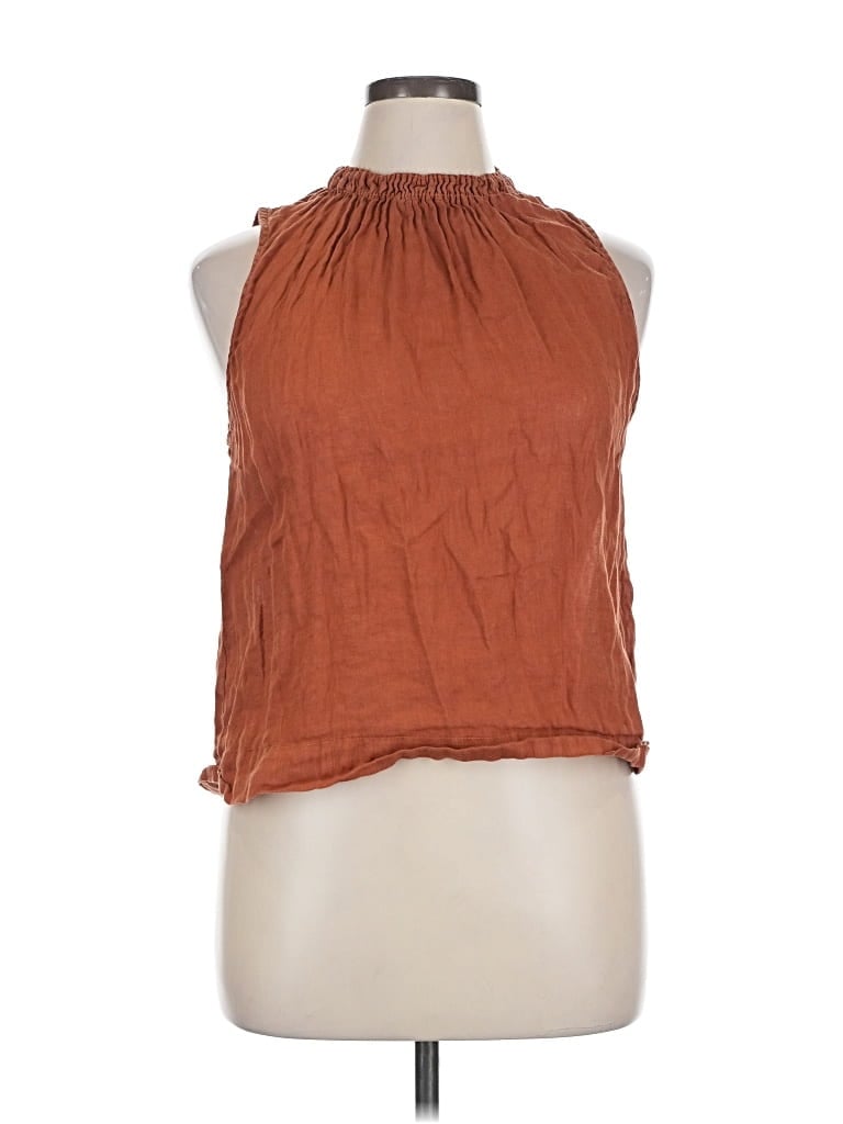Pre-owned Cloth & Stone Sleeveless Blouse In Brown