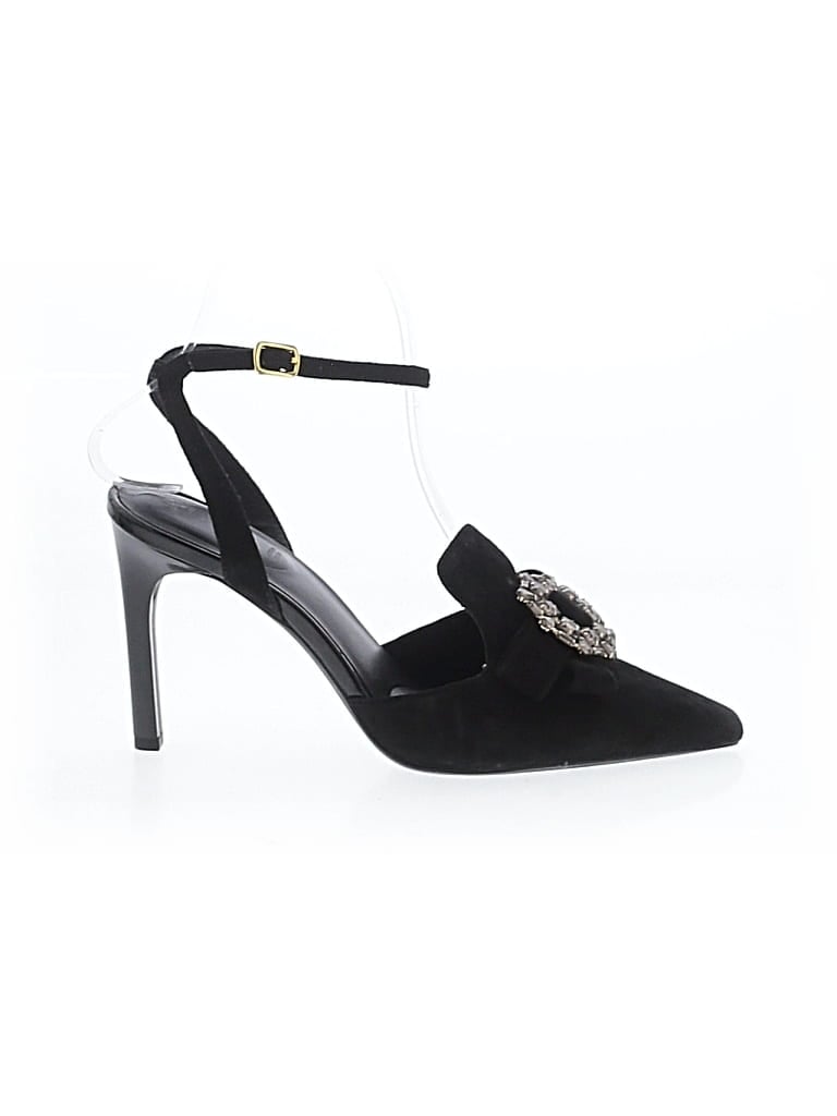 Pre-owned Geox Respira Heels In Black