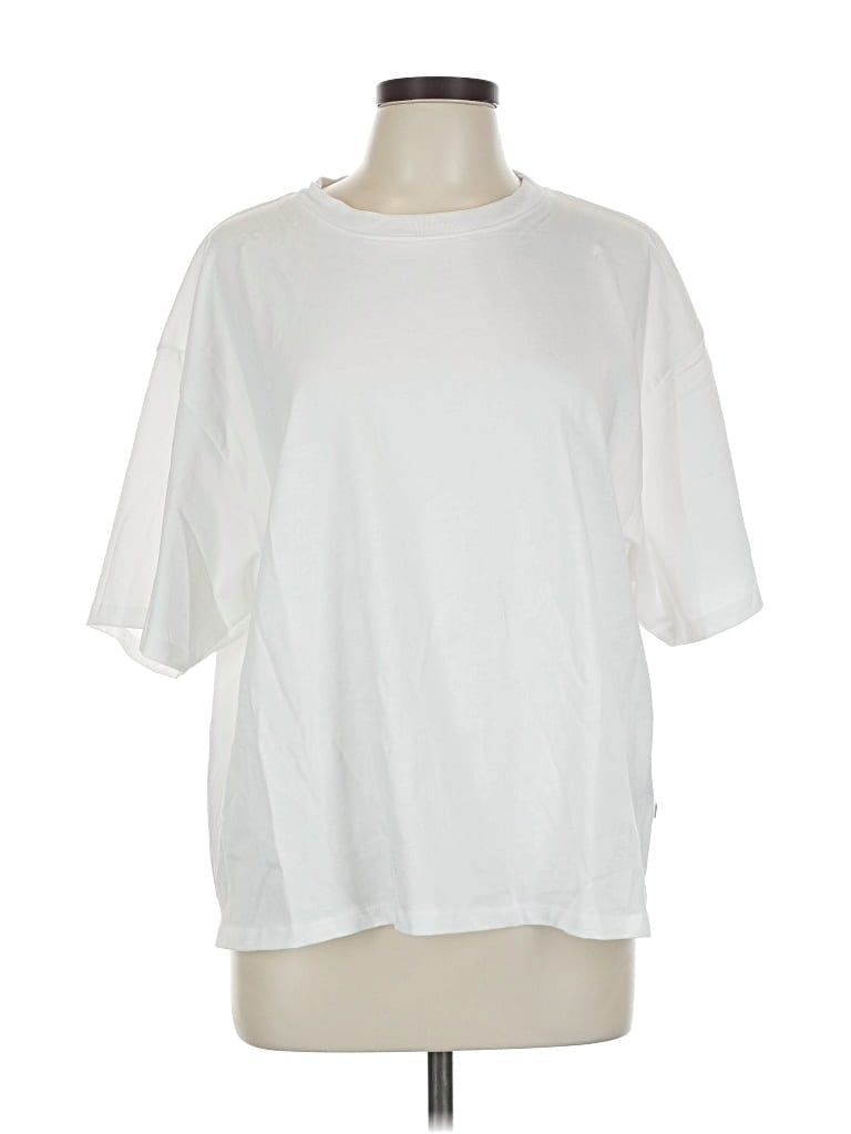Pre-owned Brunette The Label Short Sleeve T-shirt In White