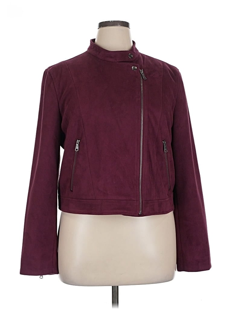 Pre-owned Banana Republic Factory Store Jacket In Burgundy