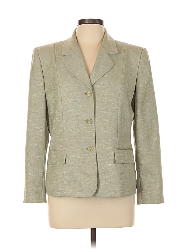 Pre-owned Le Suit Blazer Jacket In Green