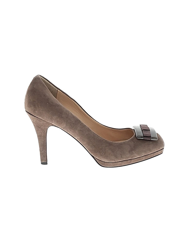 Pre-owned Joan & David Heels In Brown
