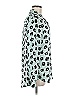 Equipment 100% Polyester Animal Print Teal Long Sleeve Blouse Size M - photo 4