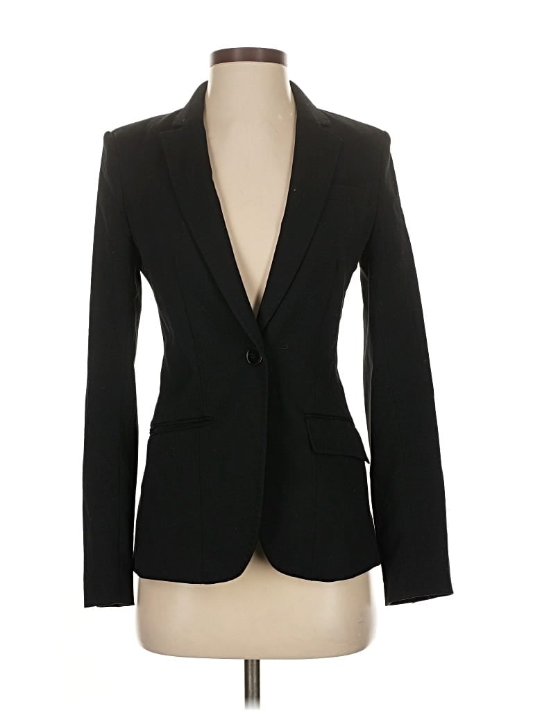 Pre-owned H&m Blazer Jacket In Black