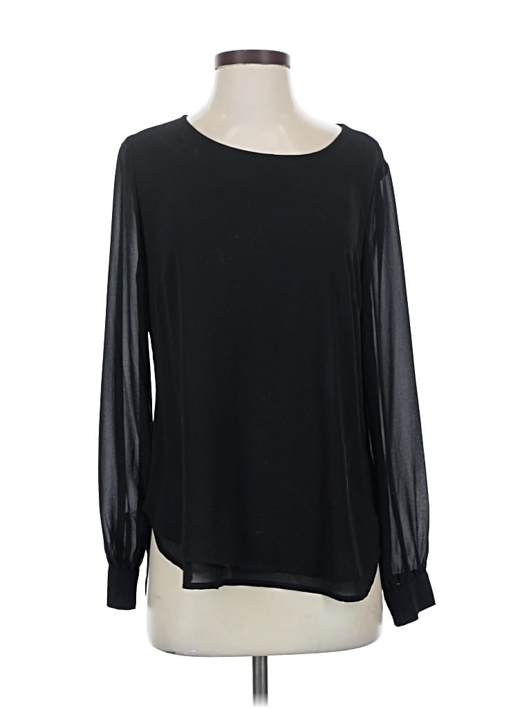 Pre-owned Bellatrix Long Sleeve Blouse In Black