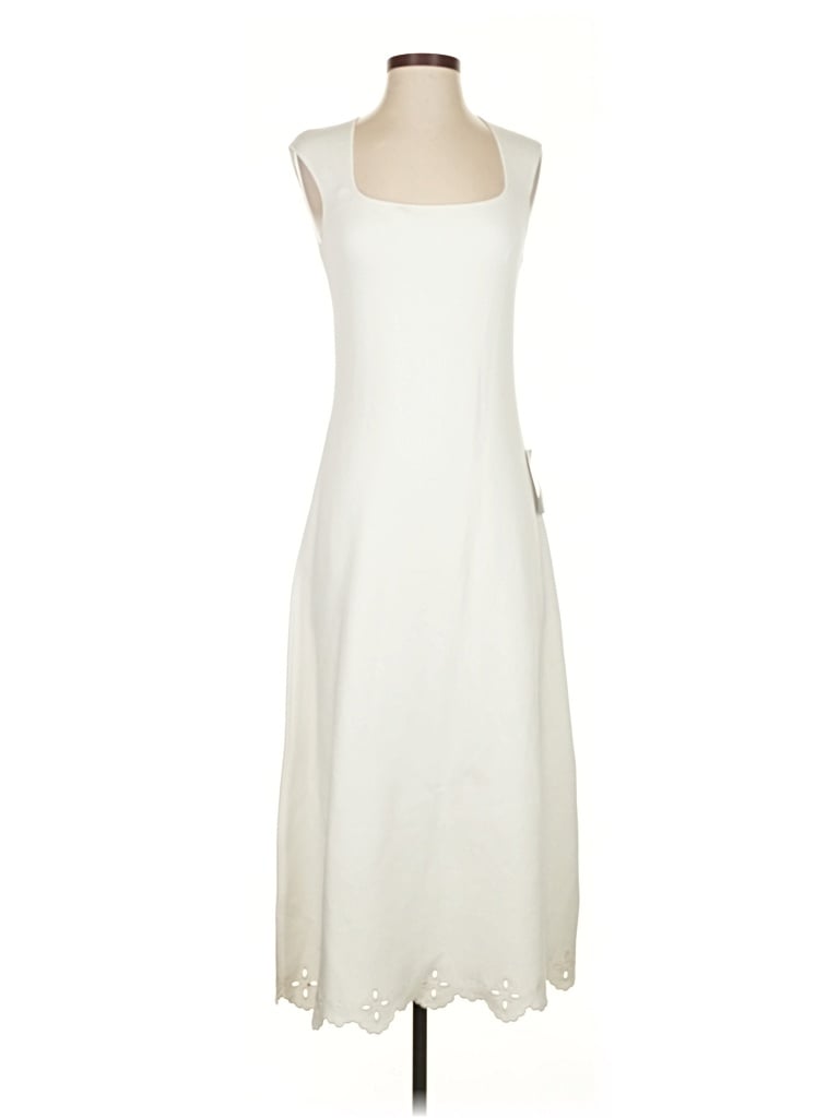 Pre-owned Zoe And Claire Casual Dress In White