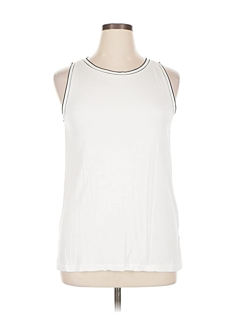 Pre-owned Banana Republic Sleeveless T-shirt In White