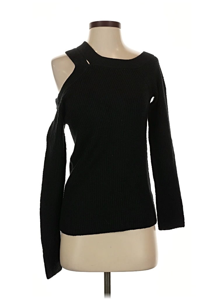 Pre-owned 1.state Pullover Sweater In Black