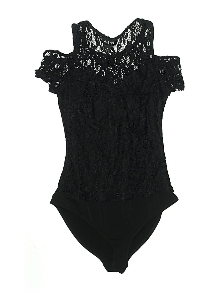 Pre-owned A. Byer Bodysuit In Black