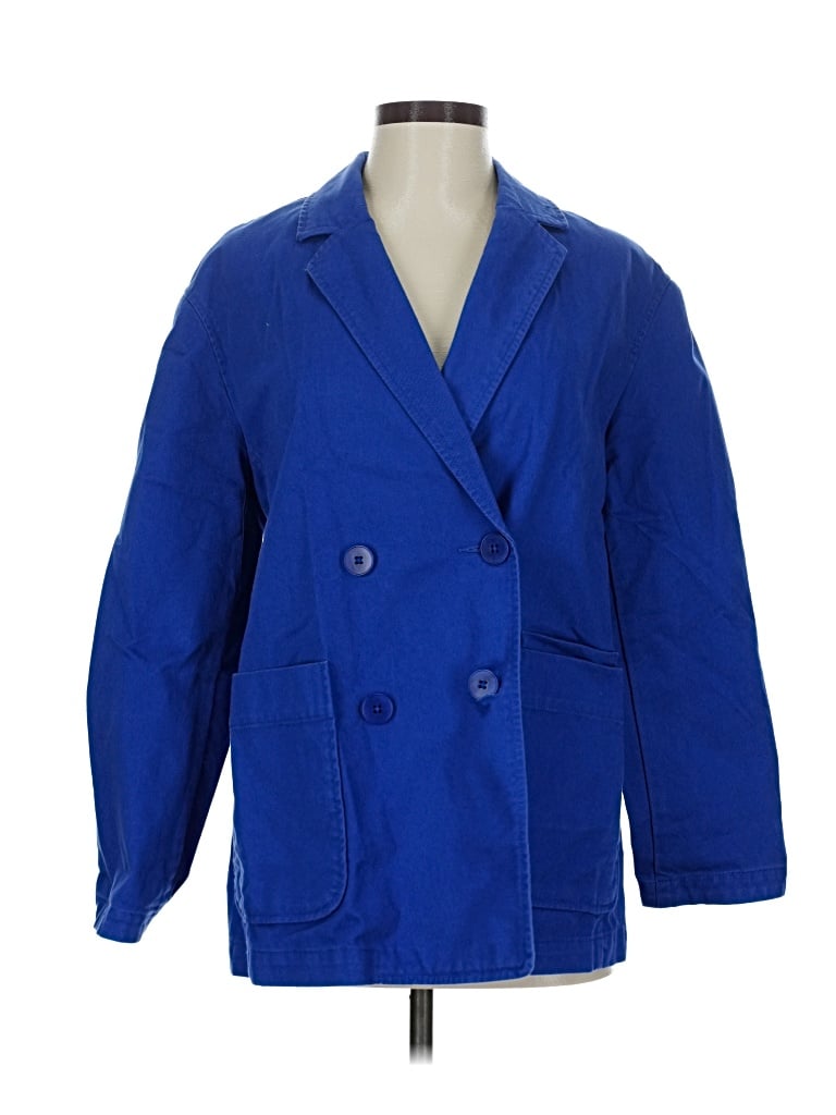 Pre-owned Madewell Blazer Jacket In Blue