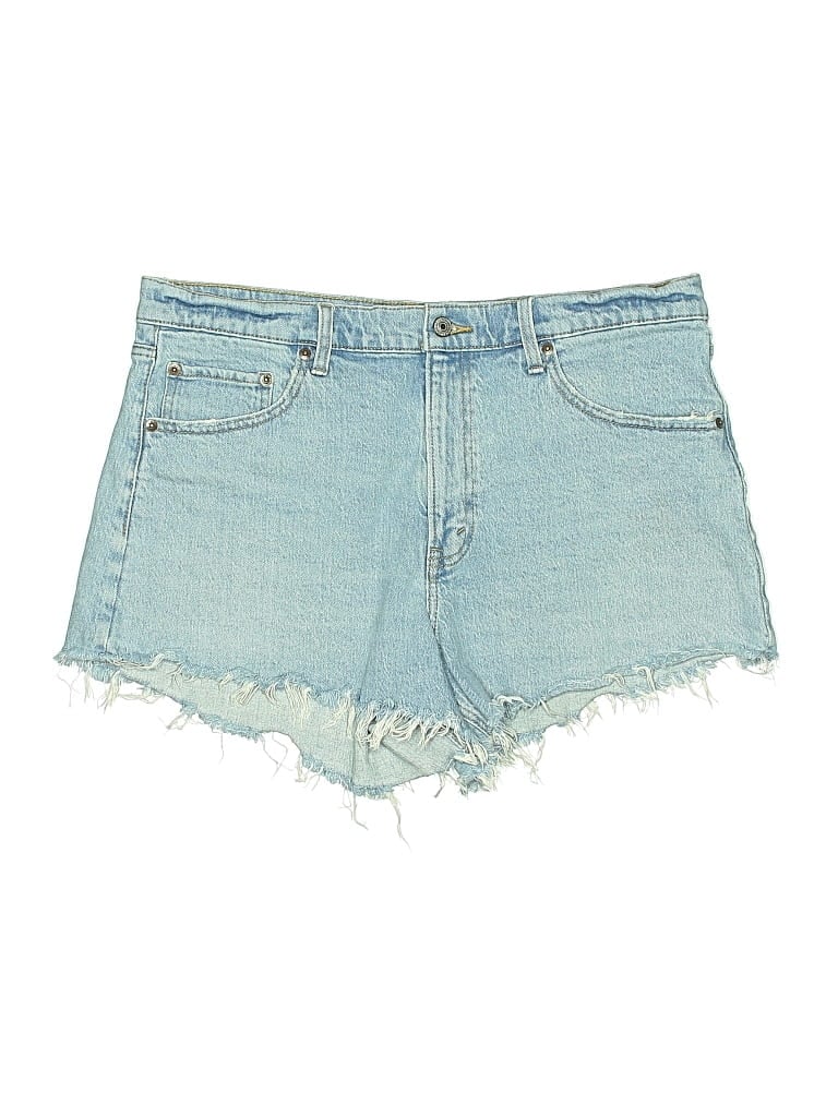 Pre-owned Abercrombie & Fitch Denim Shorts In Blue