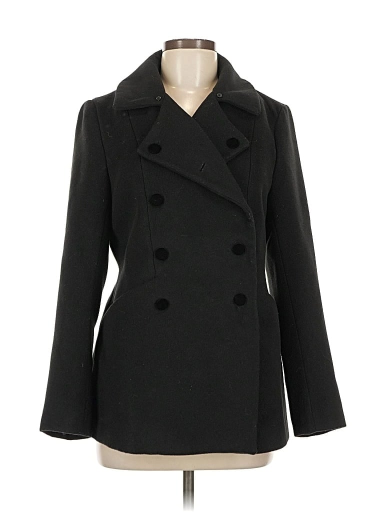 Pre-owned H&m Coat In Black