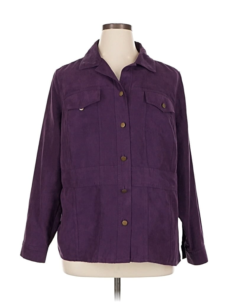 Pre-owned Croft & Barrow Jacket In Purple