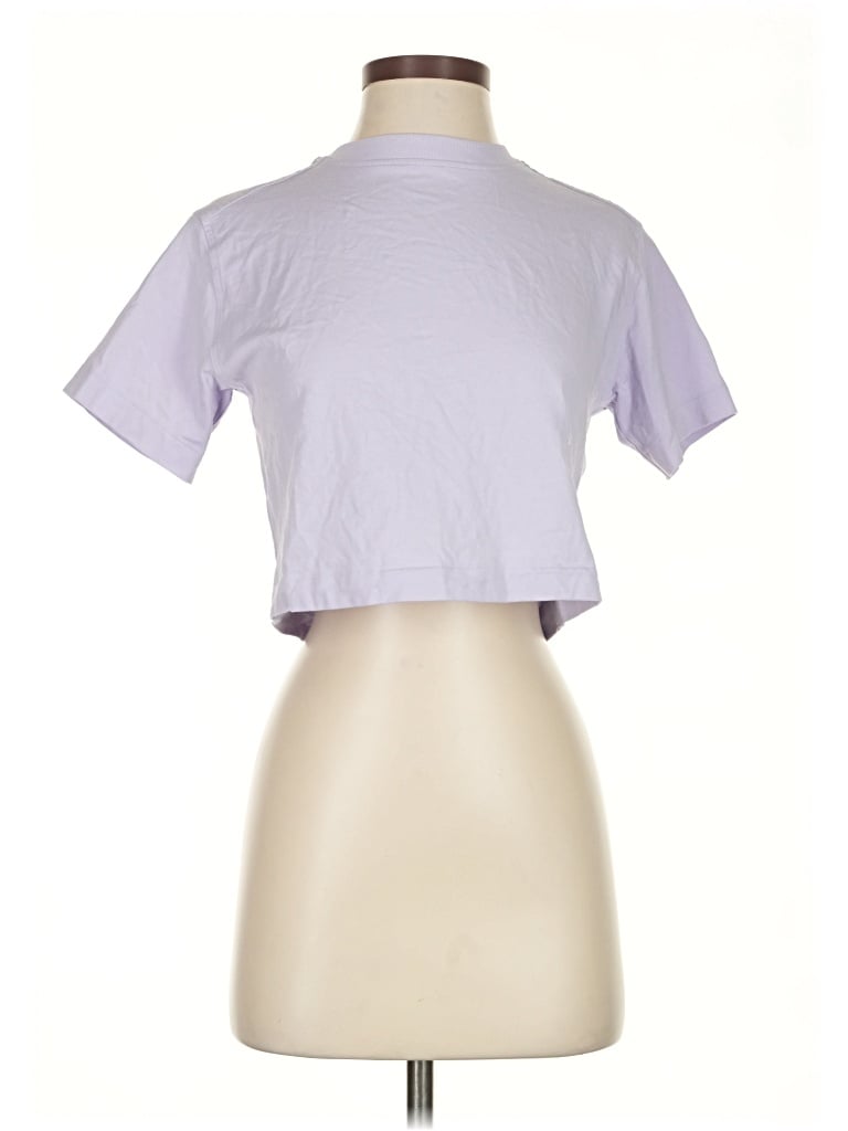 Pre-owned Lululemon Athletica Short Sleeve Turtleneck In Purple