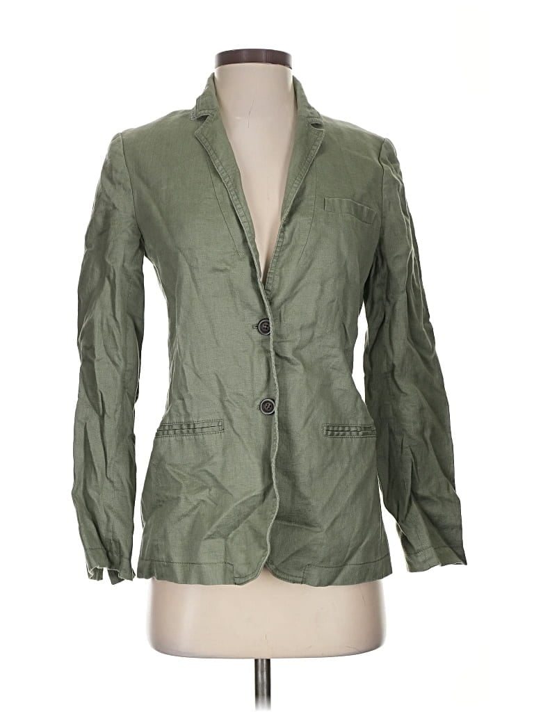 Pre-owned J.crew Factory Store Blazer Jacket In Green