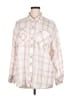 Splendid Plaid Pink Long Sleeve Button-Down Shirt Size XL - photo 1