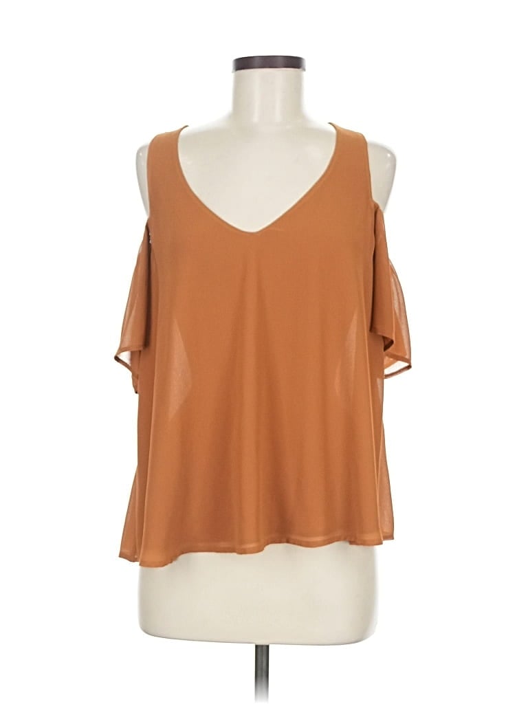 Pre-owned Show Me Your Mumu Sleeveless Blouse In Brown