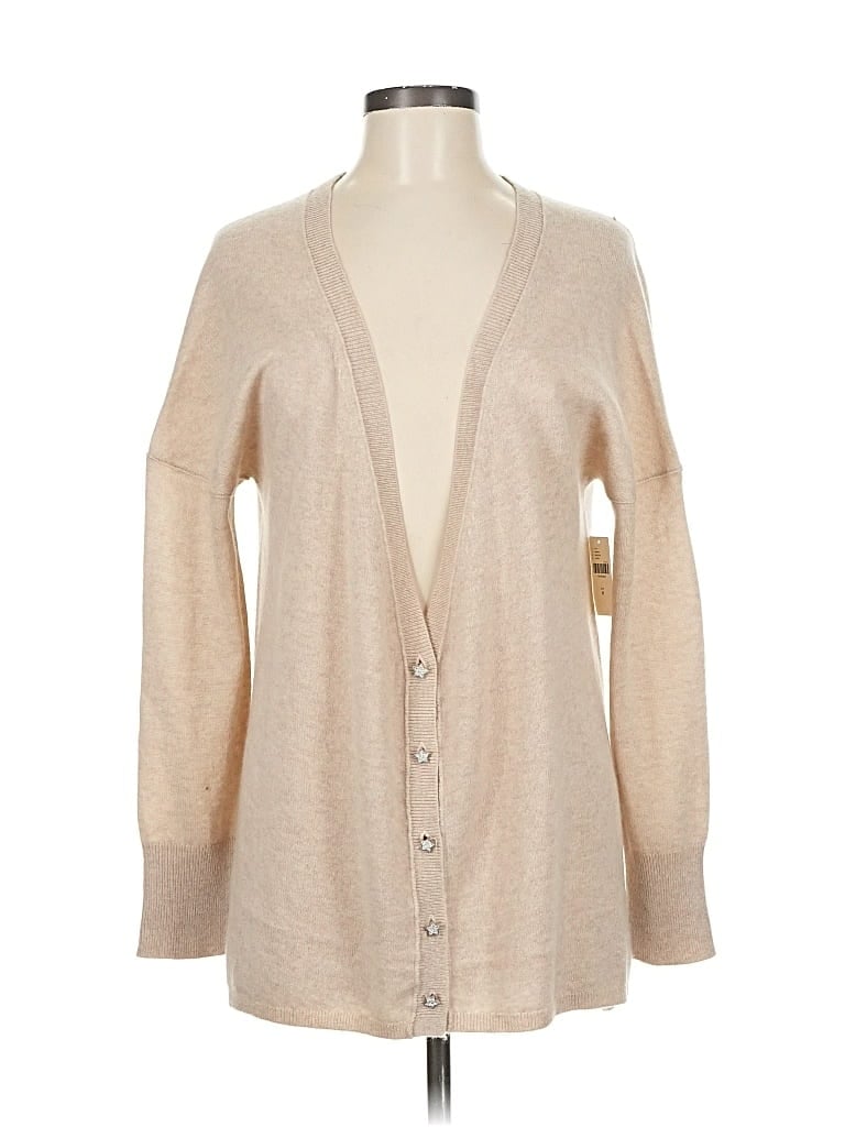 Pilcro Cashmere Cardigan Sweater In Brown