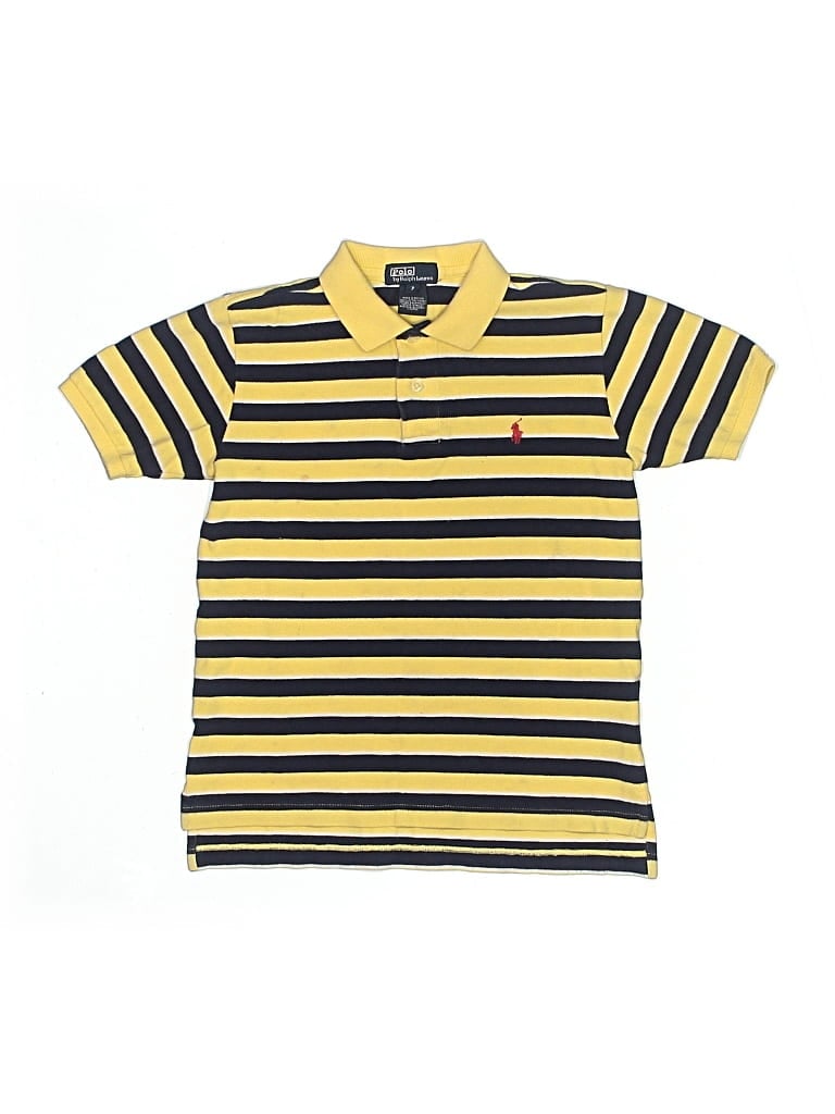 Pre-owned Polo By Ralph Lauren Kids' Short Sleeve Polo In Yellow