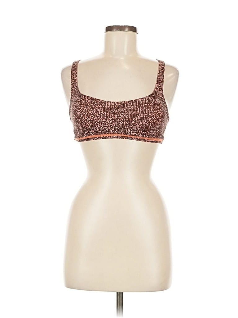 Pre-owned Lululemon Athletica Sports Bra In Orange