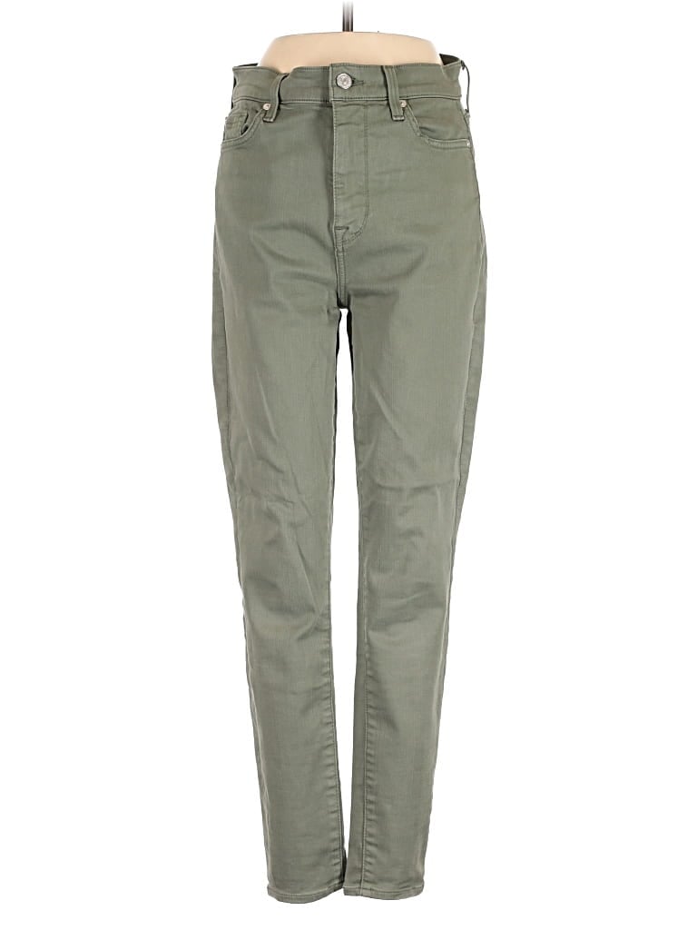 Pre-owned 7 For All Mankind Jeans In Green