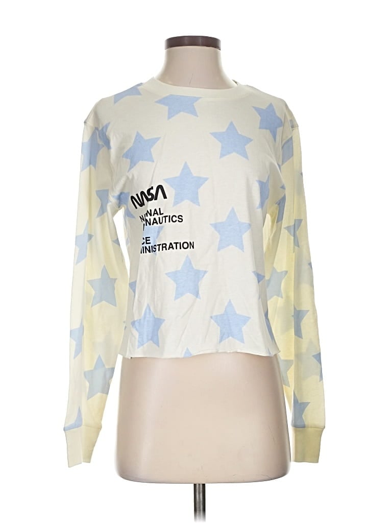 Pre-owned Mighty Fine Long Sleeve T-shirt In Yellow