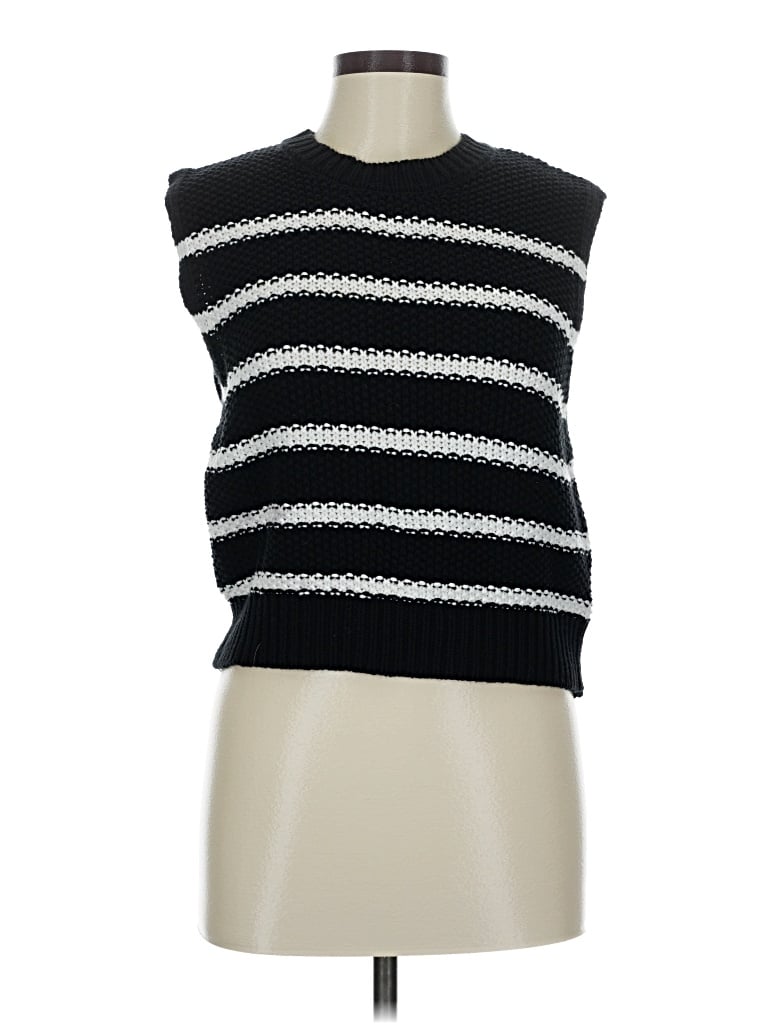 Pre-owned Jessica Simpson Silk Pullover Sweater In Black