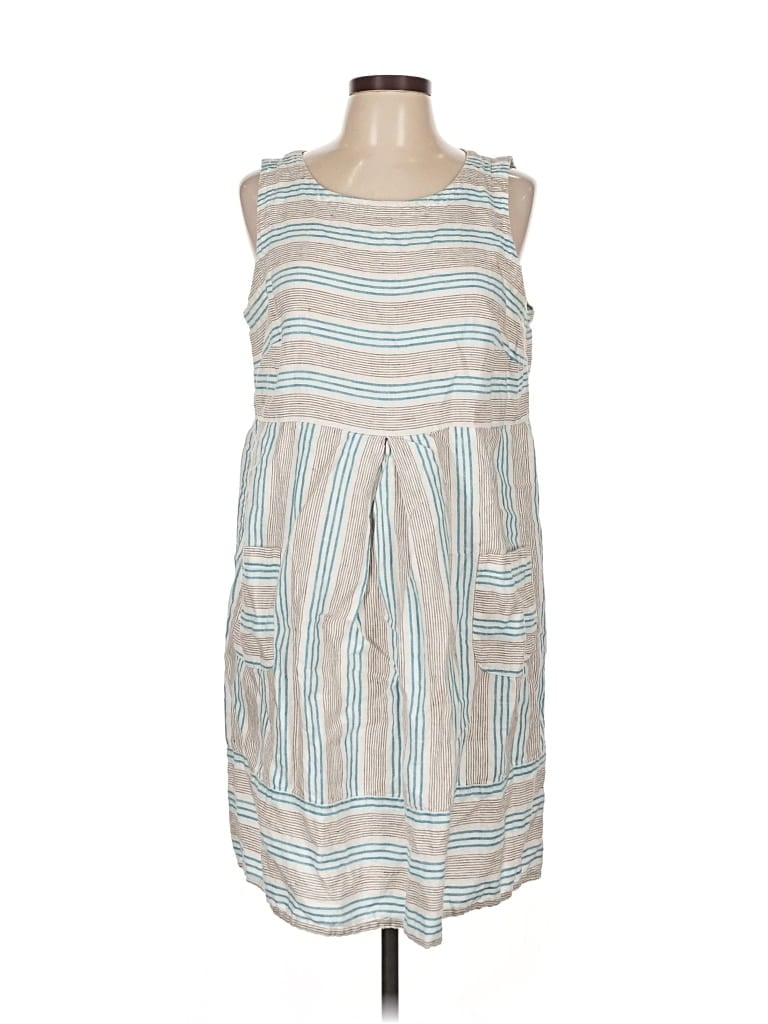 Pre-owned Jjill Casual Dress In Blue