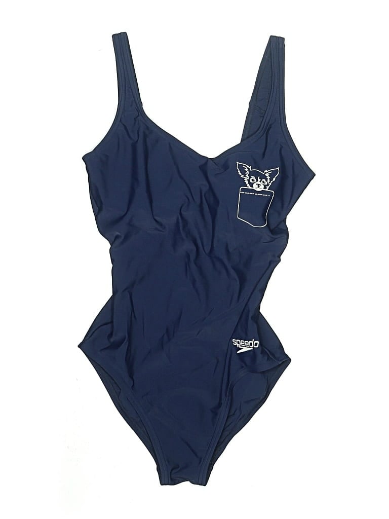 Pre-owned Speedo One Piece Swimsuit In Blue