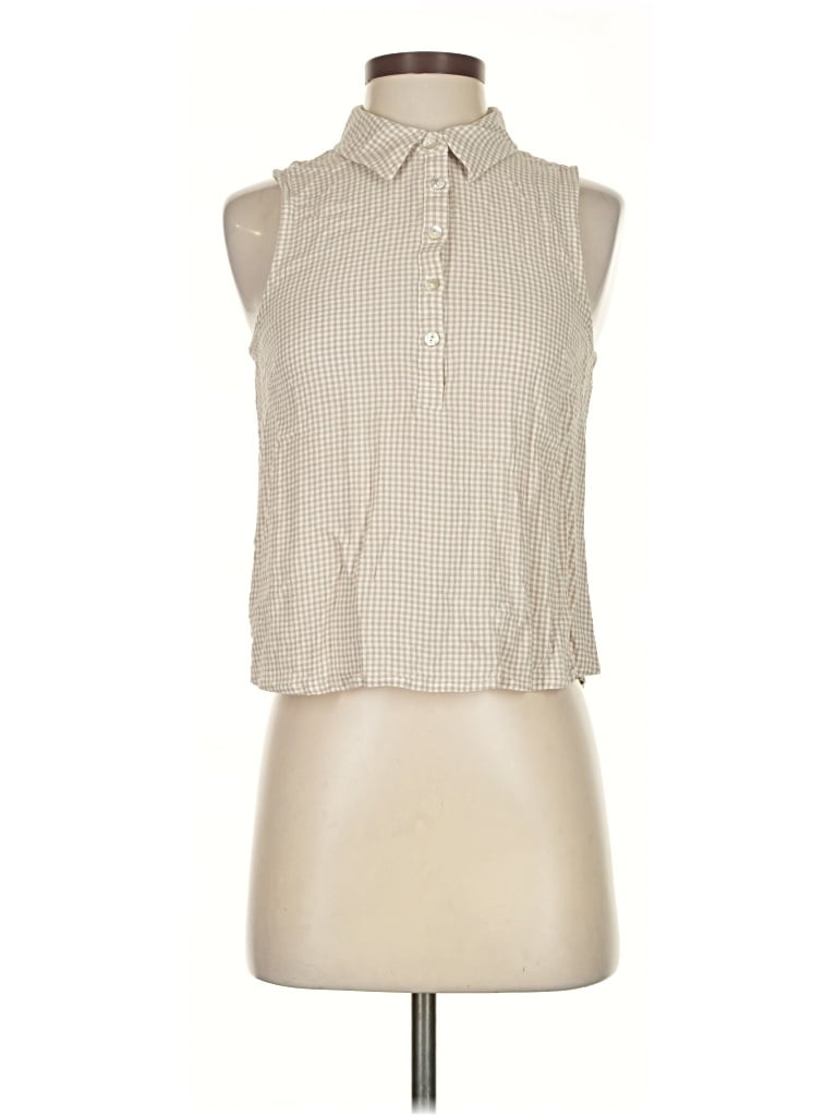 Pre-owned Z Supply Sleeveless Blouse In White