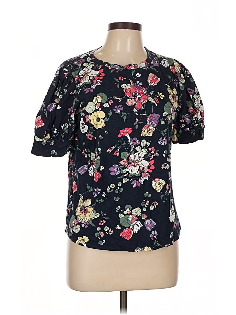 Pre-owned Liz Claiborne Short Sleeve T-shirt In Black