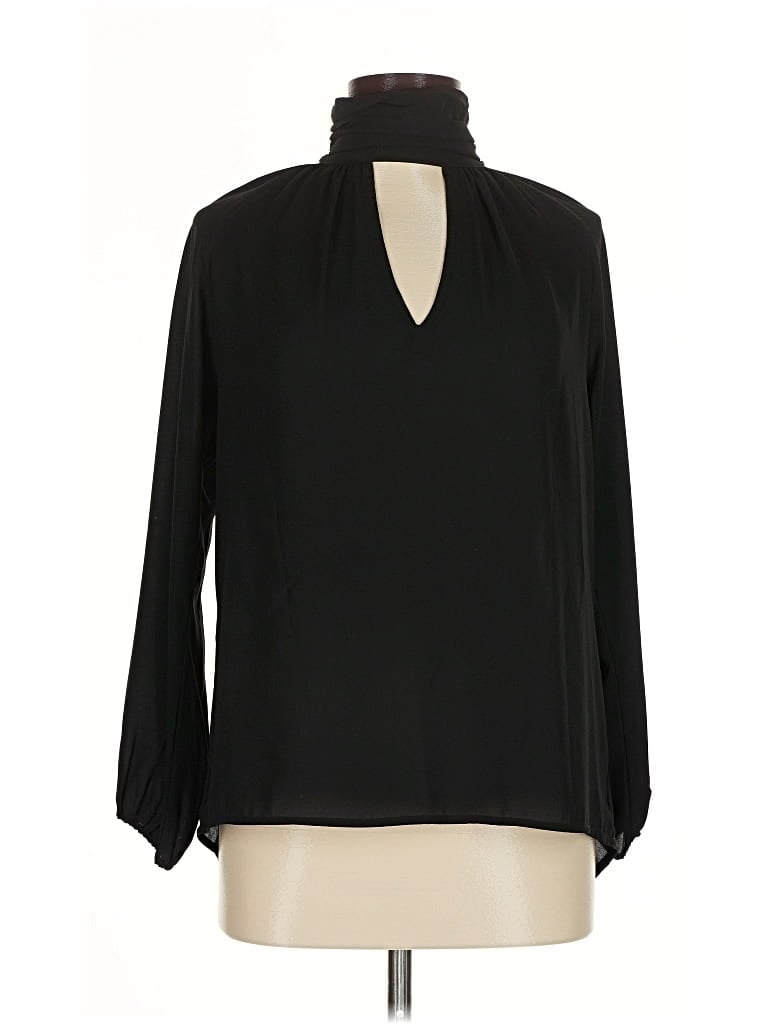 Pre-owned Veronica M Long Sleeve Blouse In Black