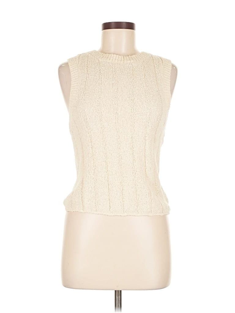 Pre-owned Z Supply Sleeveless T-shirt In White