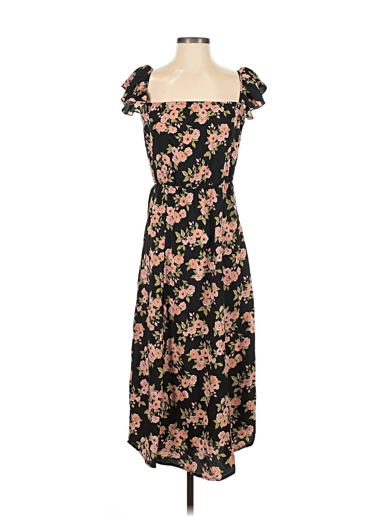 Pre-owned Amuse Society Casual Dress In Black