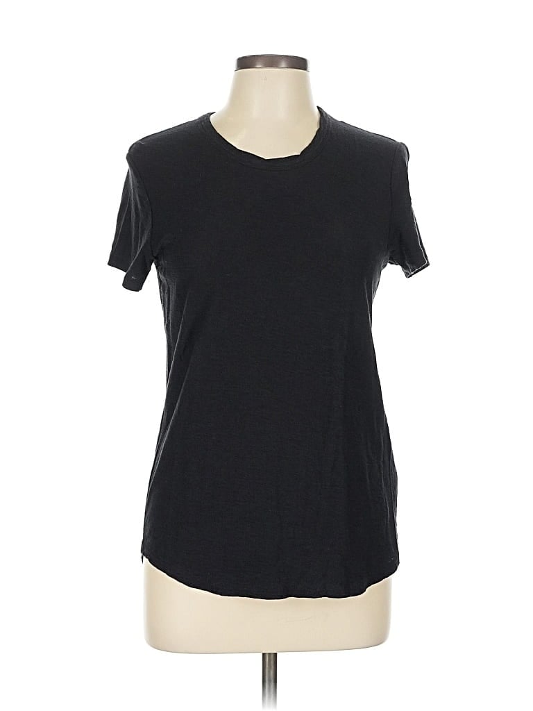 Pre-owned James Perse Short Sleeve T-shirt In Black