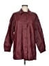 Boohoo 100% Polyurethane Burgundy Raincoat Size 6 - photo 1
