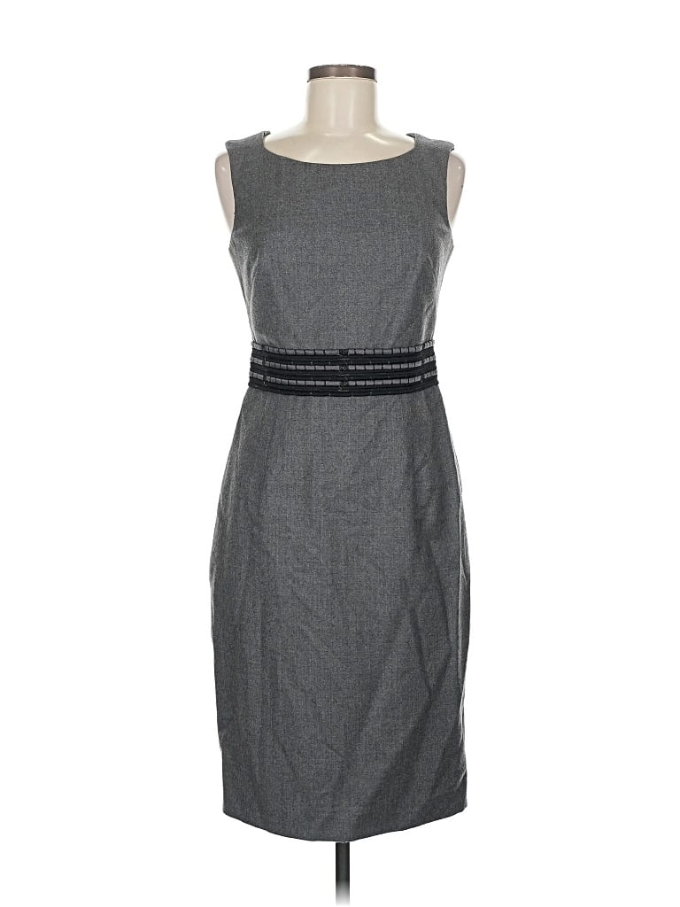 Pre-owned Lela Rose Casual Dress In Gray