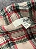 LILITH A PARIS 100% Cotton Plaid Gray Tan Long Sleeve Button-Down Shirt Size M - photo 7
