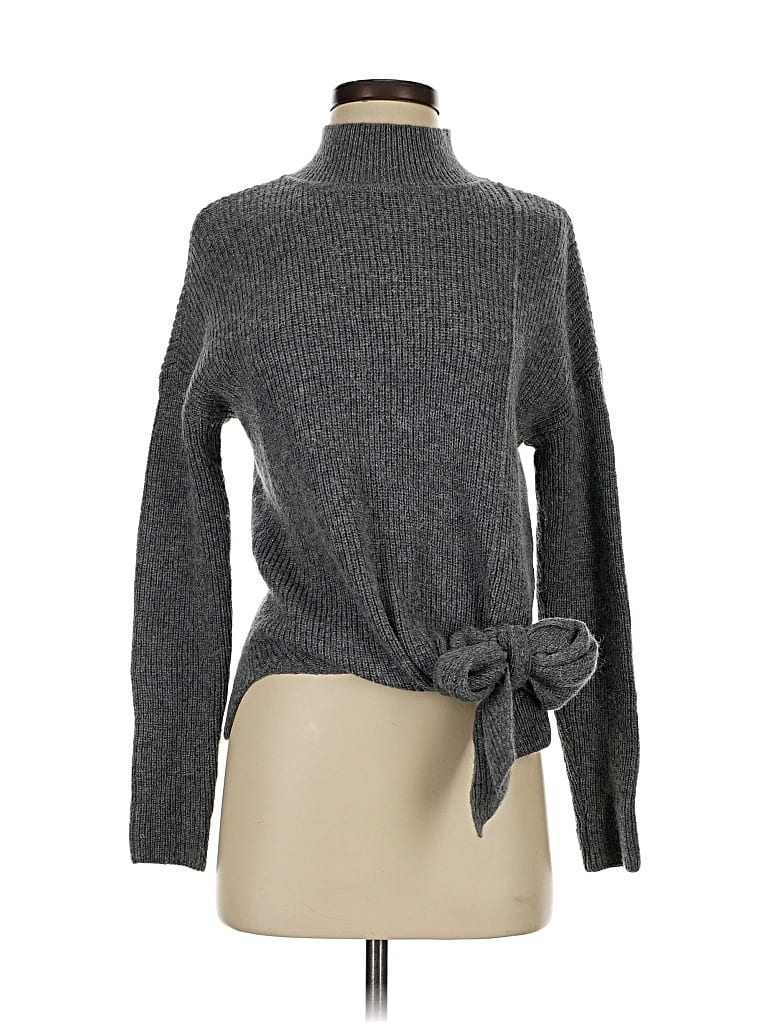 Pre-owned Halogen Turtleneck Sweater In Gray