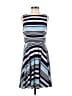 Donna Morgan Stripes Blue Casual Dress Size 4 - photo 1