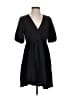 Pieces Solid Black Casual Dress Size XS - photo 1