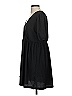 Pieces Solid Black Casual Dress Size XS - photo 5