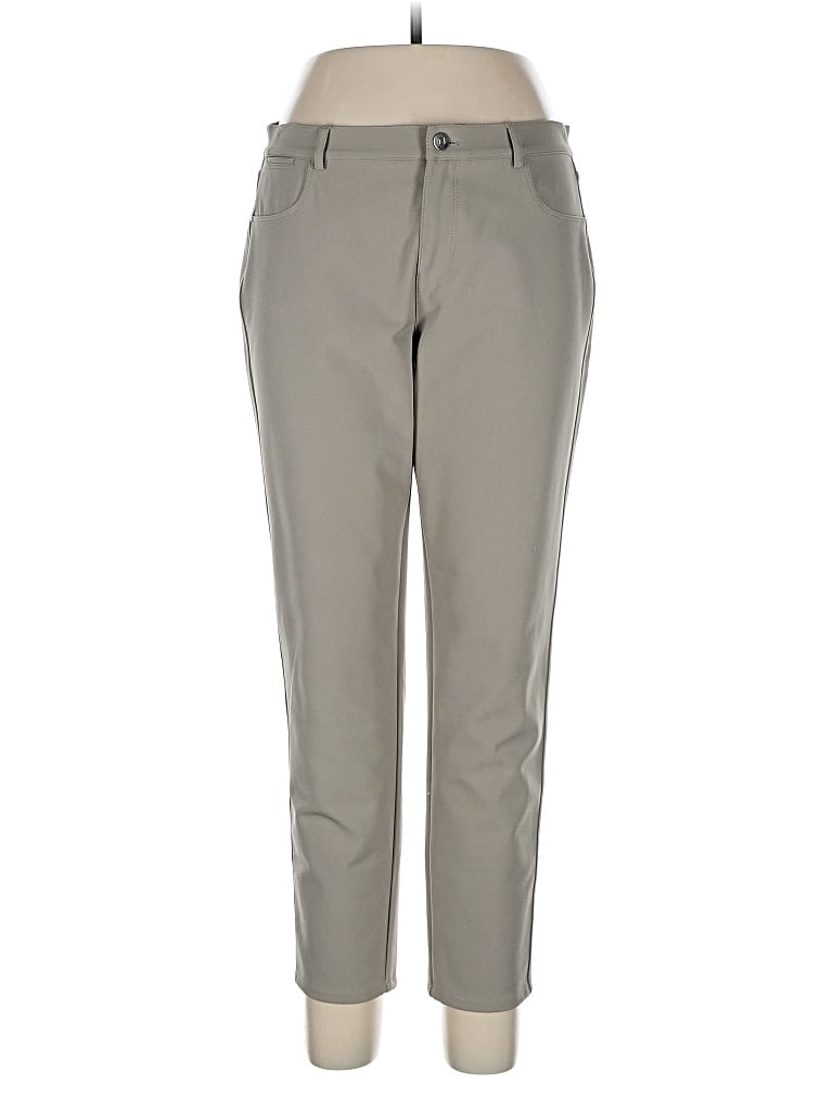 Pre-owned Lafayette 148 Casual Pants In Gray
