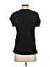 NY Collection 100% Polyester Metallic Black Short Sleeve T-Shirt Size S - photo 2