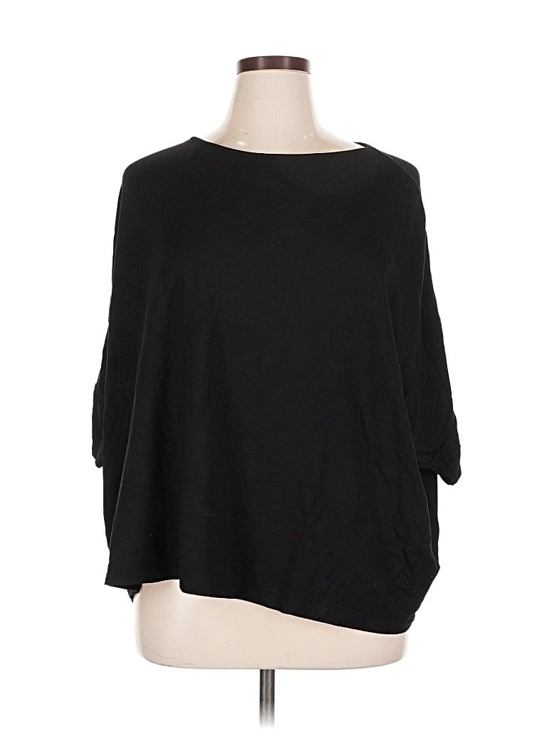 Pre-owned Majestic Filatures 3/4 Sleeve T-shirt In Black