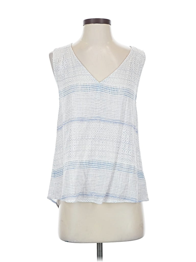 Pre-owned Rails Tank Top Blue Plunge Neckline Tops
