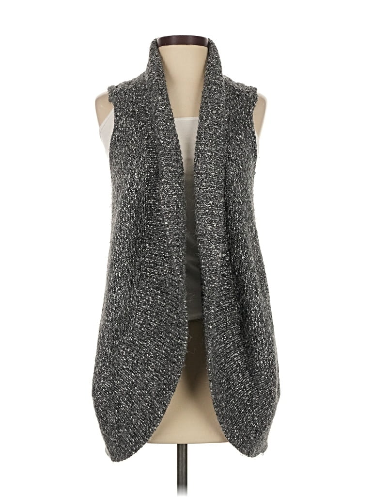 Pre-owned Karen Millen Cardigan Sweater In Gray