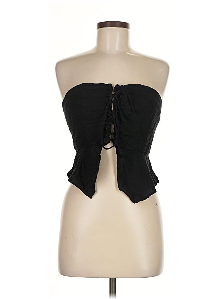 Pre-owned Urban Outfitters Tube Top Black Strapless Neckline Tops