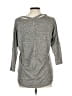 Coin 1804 Metallic Gray Pullover Sweater Size L - photo 2