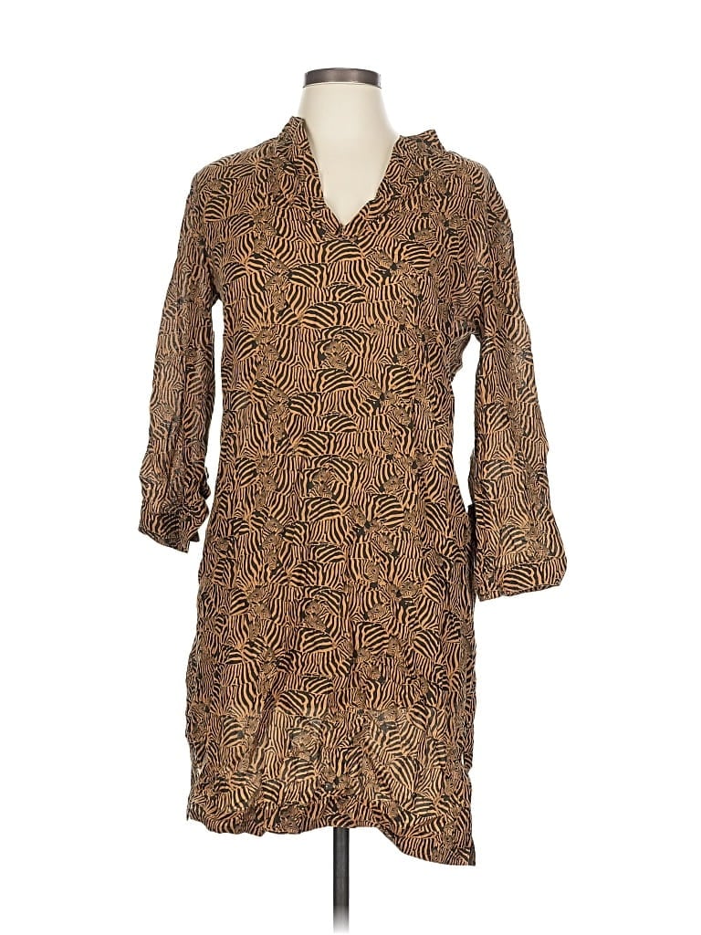 Pre-owned Tory Burch Casual Dress In Brown